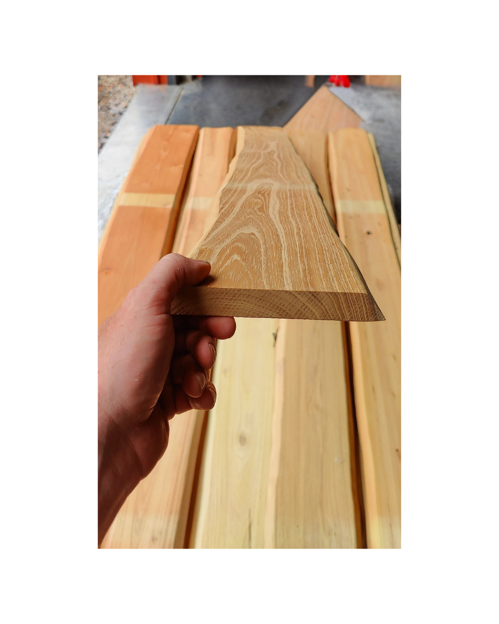 Robinia Sidobrädor 22mm tjock - 80-140mm bredd