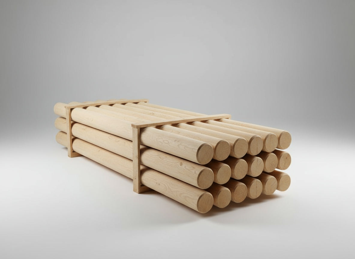 Svarvad robinia stolpe 80mm x 100mm