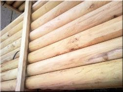 Svarvad robinia stolpe 80mm x 100mm